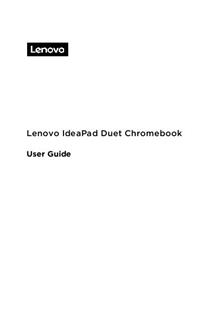 Lenovo IdeaPad Duet Chromebook manual. Camera Instructions.